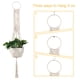 thumbnail image 3 of Colgador de macramé para plantas, 110 cm, 4 patas, algodón color crema, 3 of 8