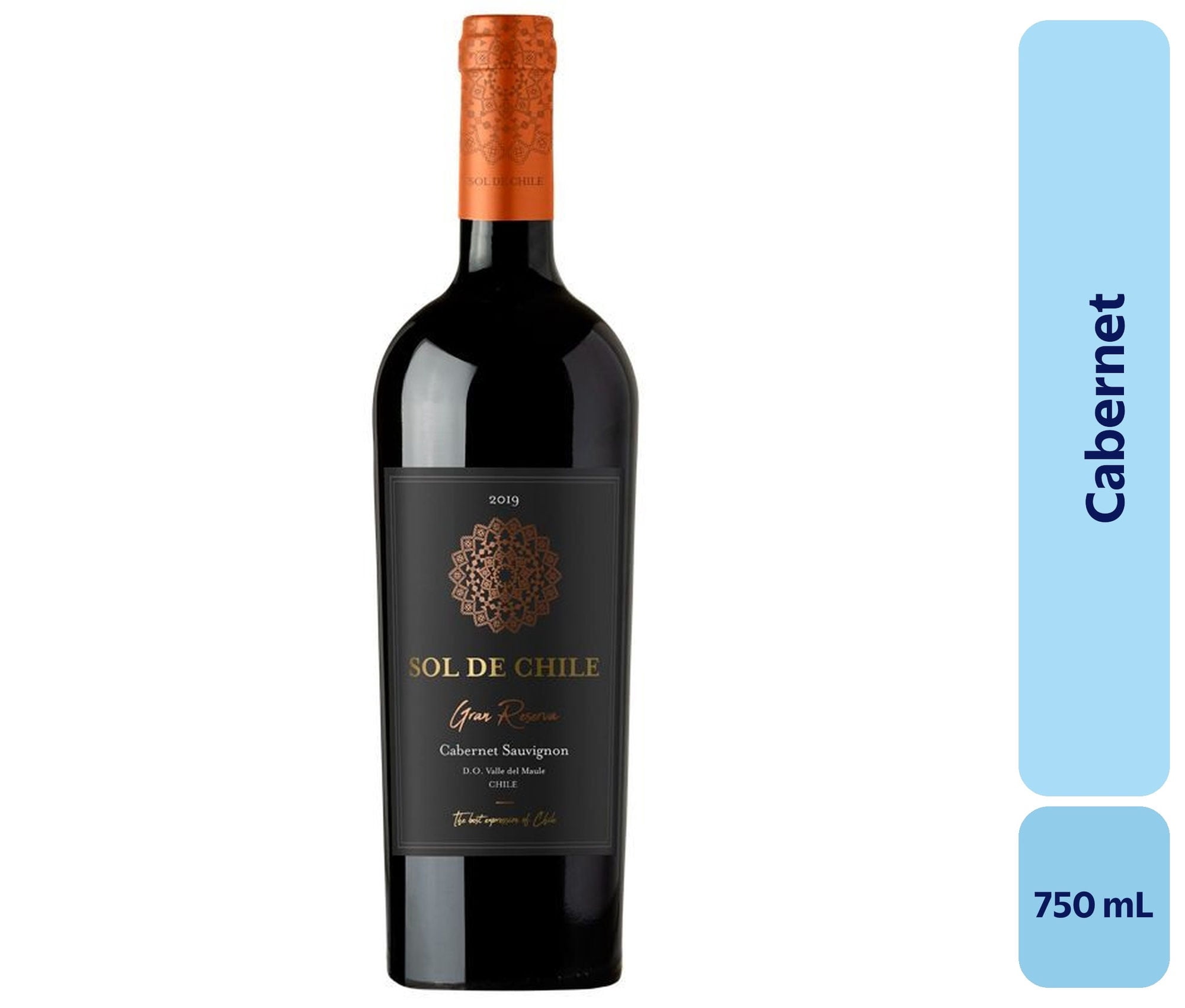 Vino Cabernet Botella 750 mL Sol De Chile