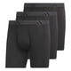 thumbnail image 1 of Calzoncillo bóxer adidas para hombre, paquete de 3 unidades, negro, gris ónix y negro, microfibra, 1 of 3