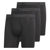 Calzoncillo Bóxer Adidas Para Hombre, Paquete De 3 Unidades, Negro, Gris Ónix Y Negro, Microfibra