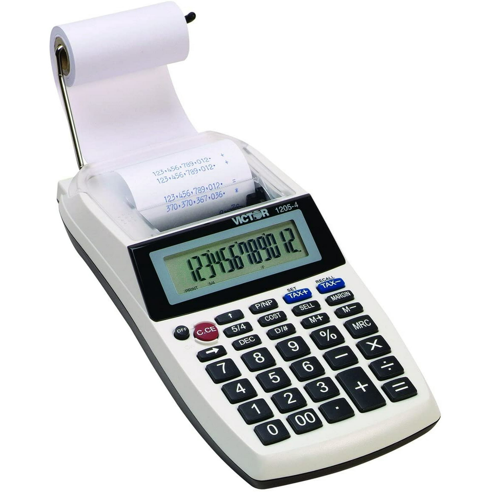 Victor 1205-4 Calculadora De Impresión Comercial Portátil De Palm/desktop De 12 Dígitos