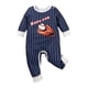 thumbnail image 2 of Ropa de Bebé, Mono de Manga Larga de Primavera, Estampado a Rayas, Ropa de Dormir Informal de Dibujos Animados, Body para Niños Y Niñas Recién Nacidos 18 a 24 meses, 2 of 5