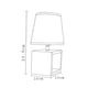 thumbnail image 2 of Lampara De Mesa Lampara Velador Elegante Minimalista Cuadro R, 2 of 2