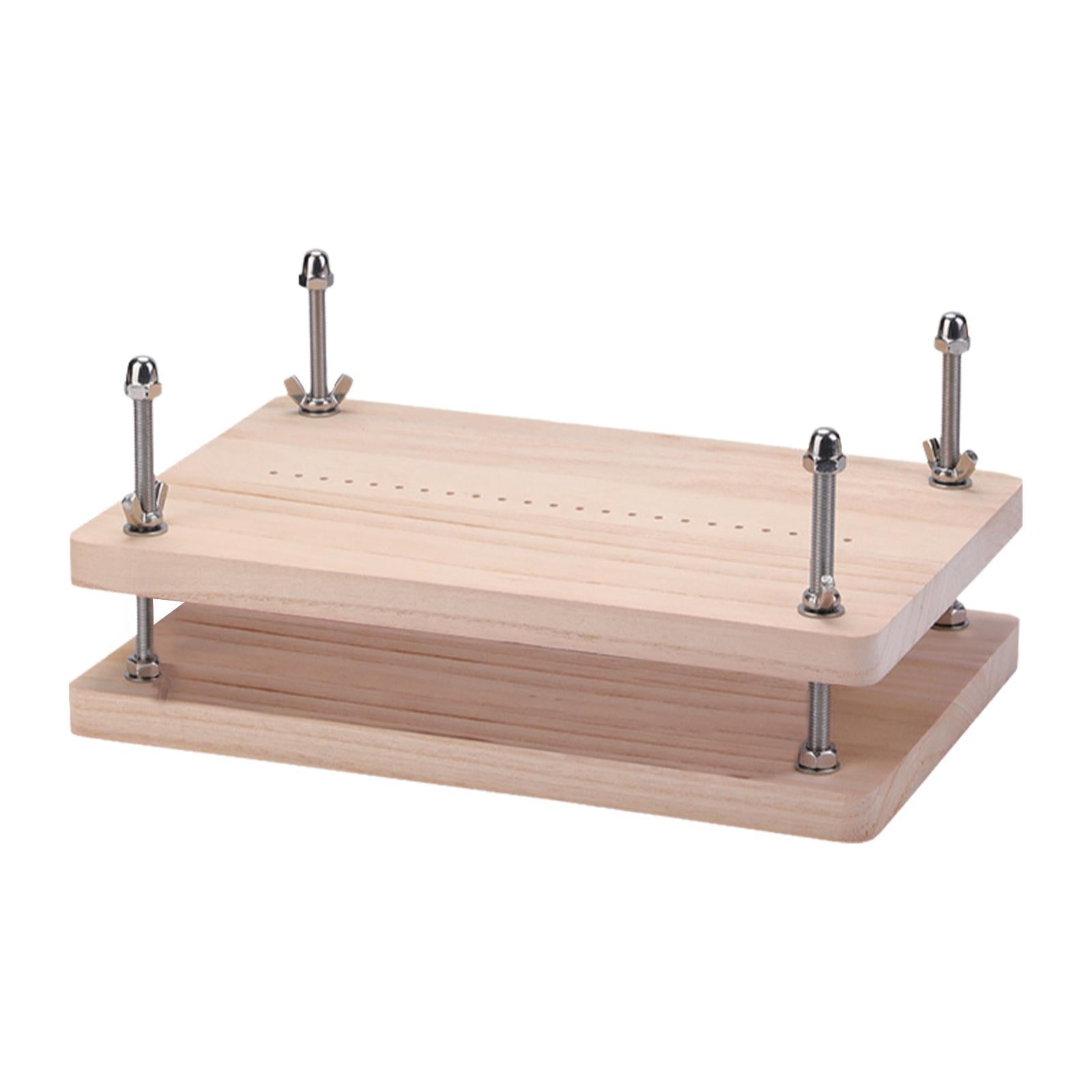 Bothyi - Prensa De Libros De Madera, Manualidades Diy, 30cm X 19,2 Cm, Para Entusiastas De La Encuadernación De Libros De Mesa, Madera