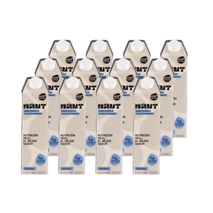 Naut - Pack 12 Unidades De 1 L C/U Bebida Vegetal A Base De Garbanzos