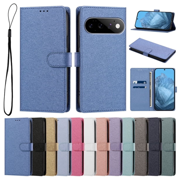Cartera para Google Pixel 11 Pro con Bolsillo de Tarjetas, Azul