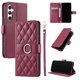 thumbnail image 1 of Funda Acolchada con Anilla y Correa para Samsung Galaxy S23 FE Slots para Tarjetas Rojo, 1 of 5