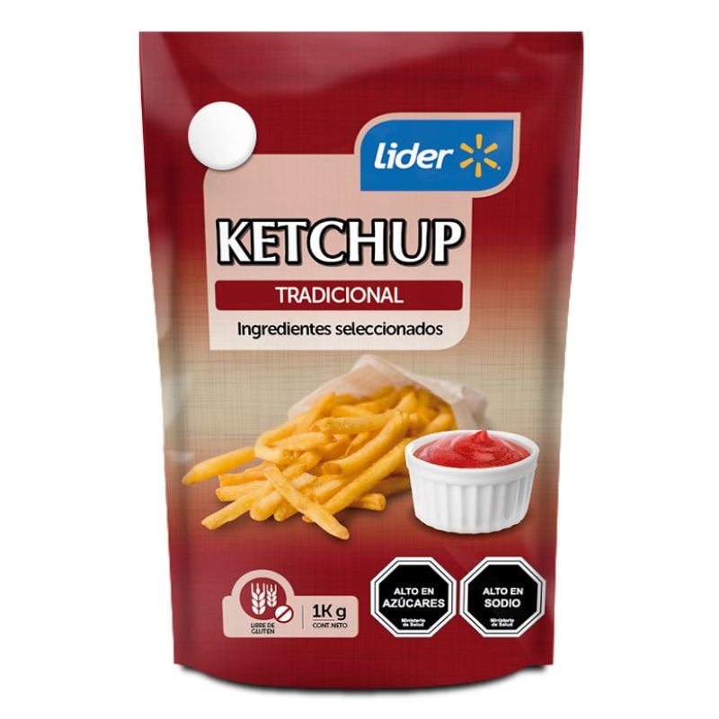 Ketchup Tradicional Doypack 1000 g Lider