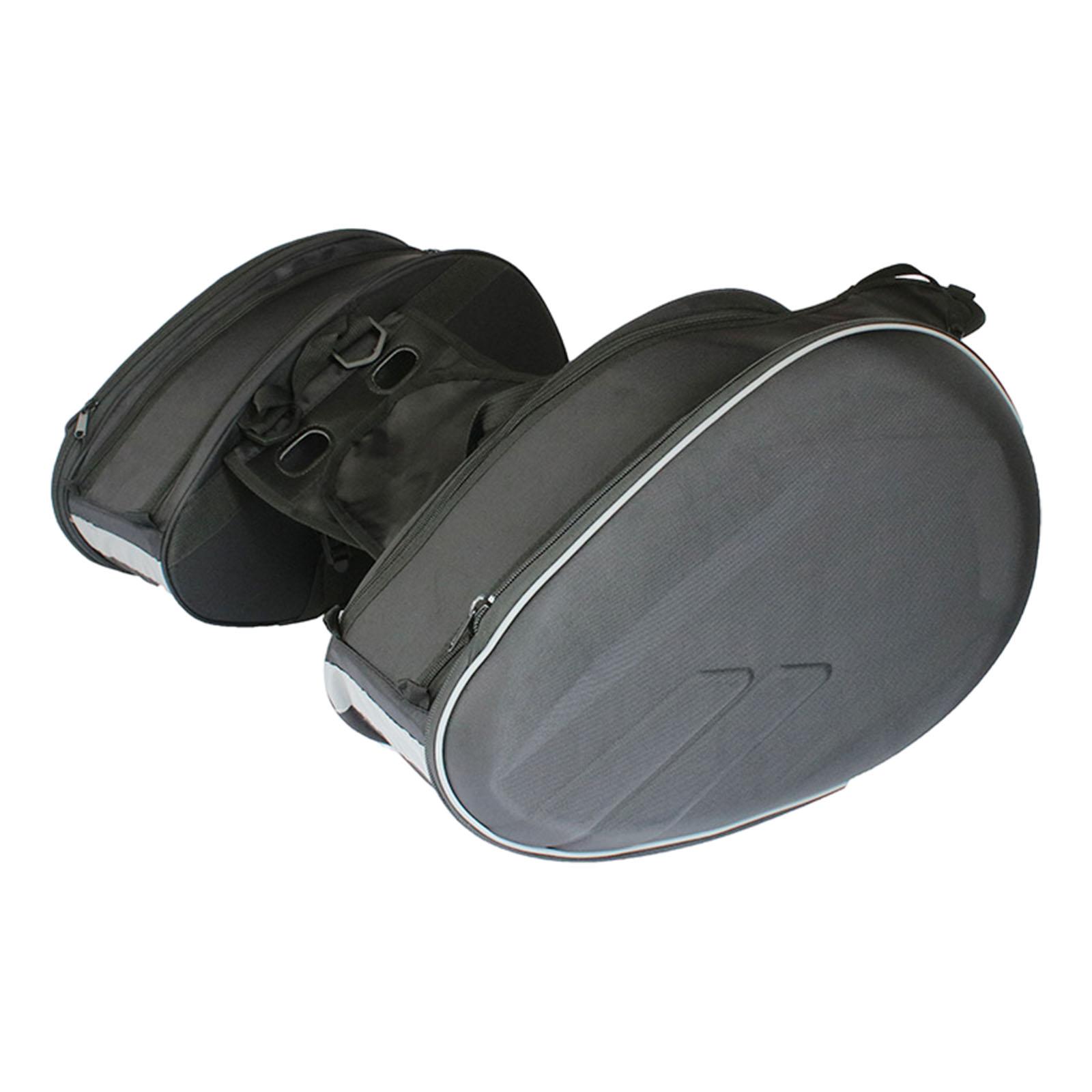 Magideal - Alforjas De Motocicleta, Bolsas De Sillín De Almacenamiento De Gran Capacidad Aptas Para Bolsas De Equipaje De Viaje De Moto De Cross , Tela Oxford