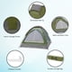 thumbnail image 3 of Carpa de campaña Wakeman para 2 personas con mosquetón y bolsa, color verde, 3 of 8