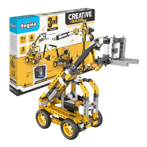 Grúa Alta Motorizada Building Toy Engino Creative Builder 7+