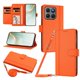 thumbnail image 1 of Funda Tipo Libro para Motorola Moto G47, Tapa con Imán, Naranja, 1 of 6