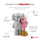 thumbnail image 3 of Figura de juguete con audio Elefante y cerdito de Tonies Mo Willems, 3 of 6