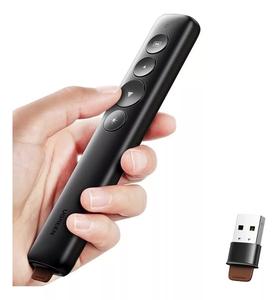Ugreen - Presentador Láser Inalámbrico Usb-A 3.0 Negro