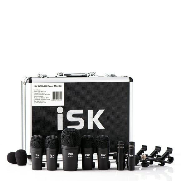 Set de Micrófonos para bateria piezas DSM-7D ISK