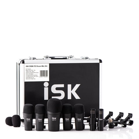 Set De Micrófonos Para Bateria Piezas Dsm-7D Isk