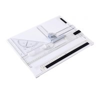 Magideal - Tablero De Dibujo A4, Mesa De Dibujo, Ángulo Ajustable Portátil, Patas De Soporte Antideslizantes, Juego De Herramientas De Dibujo Para Estudiantes De