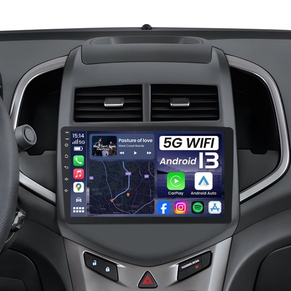 Radio para coche Jufodrca de 9" Android Auto CarPlay 5G WiFi