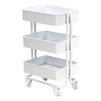 Magideal - Estantería En Miniatura Con Ruedas, Muebles Para Casa De , Estante De Exhibición De Almacenamiento 1:12, Decoración De Simulación , Blanco