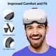 thumbnail image 4 of Funda de Almohadilla Facial para Reemplazo de Interfaz Facial Quest 2 PU Cuero Espuma para Accesorios de Cubierta VR, 4 of 7
