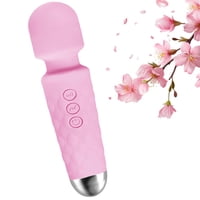 Masajeador Inalámbrico Portátil Gwwjgsn De 8 Velocidades Y 20 Modos, Color Rosa