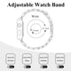 thumbnail image 5 of Correa de reloj CSJCUBIC, metal y acero inoxidable, 46 mm, para mujer, 5 of 7