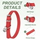 thumbnail image 3 of Collar para Perro Uxcell con Campana Hebilla Ajustable Cuero PU Collares para Perros 12" Rojo, 3 of 7