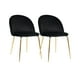 thumbnail image 1 of Pack 2 Sillas Sitiales Nordic Felpa Gold - Negro, 1 of 3