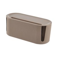 Magideal - Caja De Gestión De Cables Potence Strip Box Contenedor Organizador De Cable Portátil Cubierta Protector De Protección Para Protectores De Alimentación Caqui