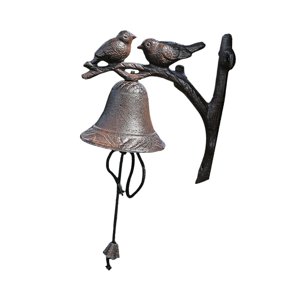 Magideal - Campana Decorativa Para Cena De Porche, Campana Rústica Para Puerta De Entrada, Decoración De Granja, Timbre Para Pájaros, Timbre Para Puerta De Jardí