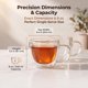 thumbnail image 3 of Set de 2 tazas de café de vidrio de doble pared, 8 oz, sopladas a mano, 3 of 3
