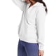 thumbnail image 4 of Sudadera con capucha Hanes EcoSmart con cierre completo para mujer, algodón blanco, 4 of 4
