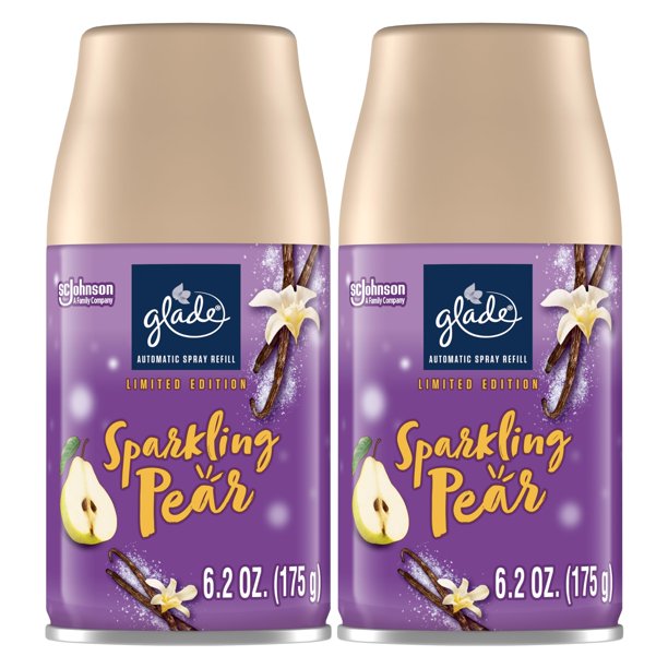 Aerosol de repuesto automático Glade para ambientador con forma de pera espumosa, 180 ml