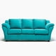 thumbnail image 1 of Sofa 3C Napoli Felpa Turqueza, 1 of 3