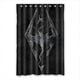 thumbnail image 1 of Cortina de ducha de dragón negra con ganchos, 122 x 183 cm, 1 of 3