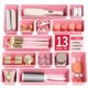 thumbnail image 1 of Set de Organizadores para Cajones Canfanni 13 piezas Plástico Rosa, 1 of 7