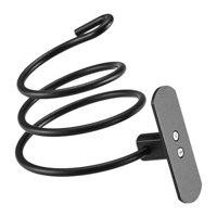 Magideal - Soporte Giratorio Para Secador De Pelo De Baño, Práctico, De Fácil Instalación, Estante Para Secador De Pelo De Montaje En Pared Para Decoración Del Negro