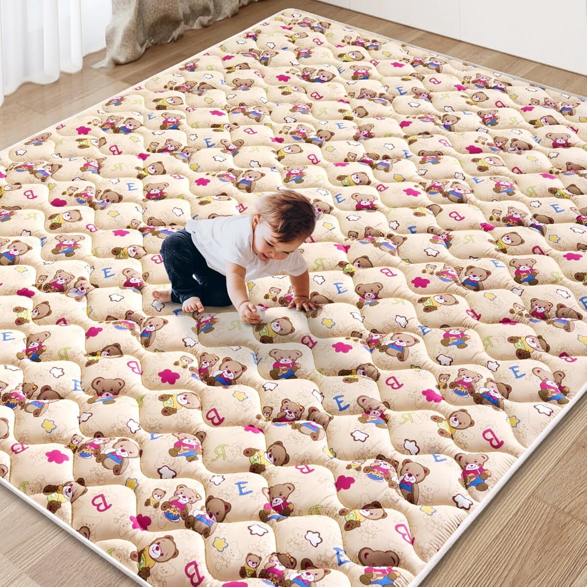 Vyseglobal - Alfombra Beba Espuma Premium 180x150cm Lavable Antideslizante