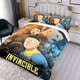 thumbnail image 3 of Invencible Conjunto de sábanas temático, trío de piezas, cómodo y amigable con la piel, diseño único, regalo de decoración para el hogar para familiares, amigos y fans,140cm *210cm, 3 of 6