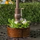thumbnail image 3 of Jardinera con sombrilla Alfresco Home, adoquín, color marrón tierra, esmaltada, 3 of 3