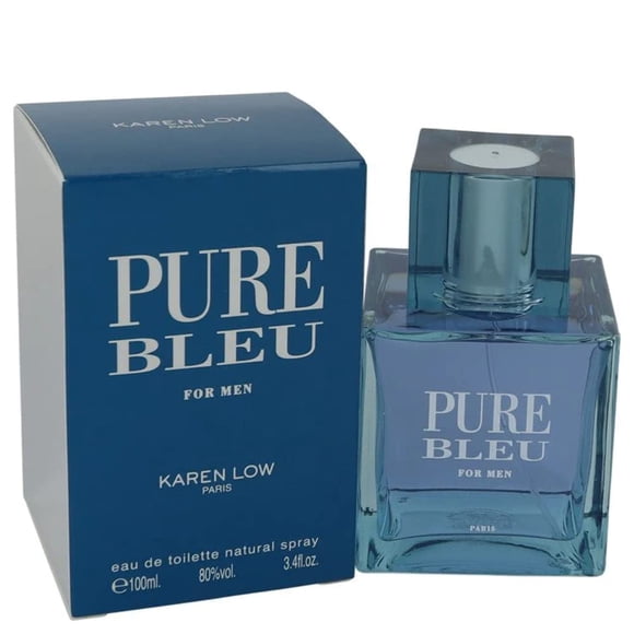 Perfume Karen Low Pure Blue Eau de Toilette para hombre, 100 ml