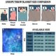 thumbnail image 4 of Galaxy Throw Blanket Soft Lightweight Flannel Fleece Blanket with Space Blue Nebula Stars Print Pattern for Couch Sofa Bed Travel All Season Decor Blanket for Kids Boys Adult Single, 4 of 5