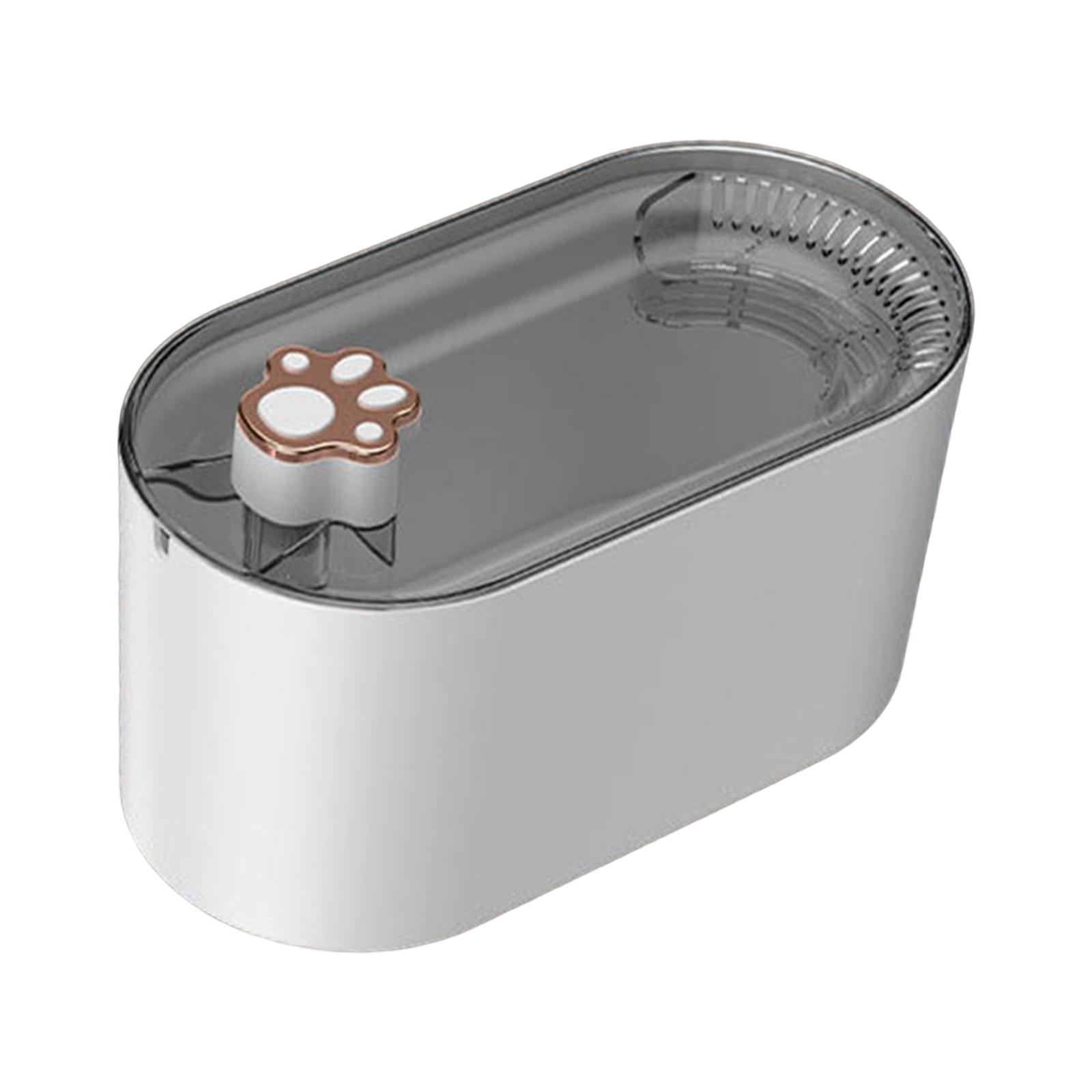 Ioensy - Fuente De Agua Automática Para Gatos, Dispensador De Agua, Bebedero Silencioso, Usb, Luz Nocturna Blanca De 3L Para Interiores