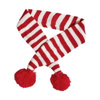 Ioensy - Bufanda Navideña Para Perros, Calentador De Cuello De Invierno Para Mascotas, Disfraz Para Cachorros, Perros Pequeños, Gatos, L, Rayas Rojas Blancas