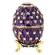 thumbnail image 2 of Caja De Joyería De Huevo De Pascua Púrpura, Soporte De Baratija Esmaltada, Recuerdo De Decoración De Escritorio, 2 of 3