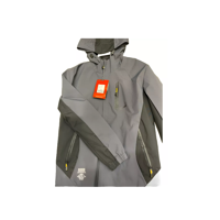 Genérico - Chaqueta Cortaviento Deportiva Ultra Liviana Micropolar Gris, Talla M