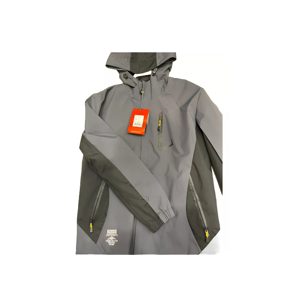 Genérico - Chaqueta Cortaviento Deportiva Ultra Liviana Micropolar Gris, Talla M