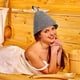 thumbnail image 4 of Gorro de sauna ruso (2 unidades), de lana, original, de fieltro ruso, para baño, vaporizador, para hombre y mujer, color gris, 18 años, 4 of 7