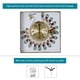thumbnail image 2 of Reloj de pared grande de 15 pulgadas para decoración de sala de estar, funciona con pilas, sin tictac, 2 of 6