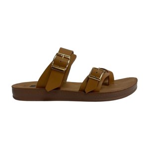 Sandalia Mujer Camel Soledad Detogni